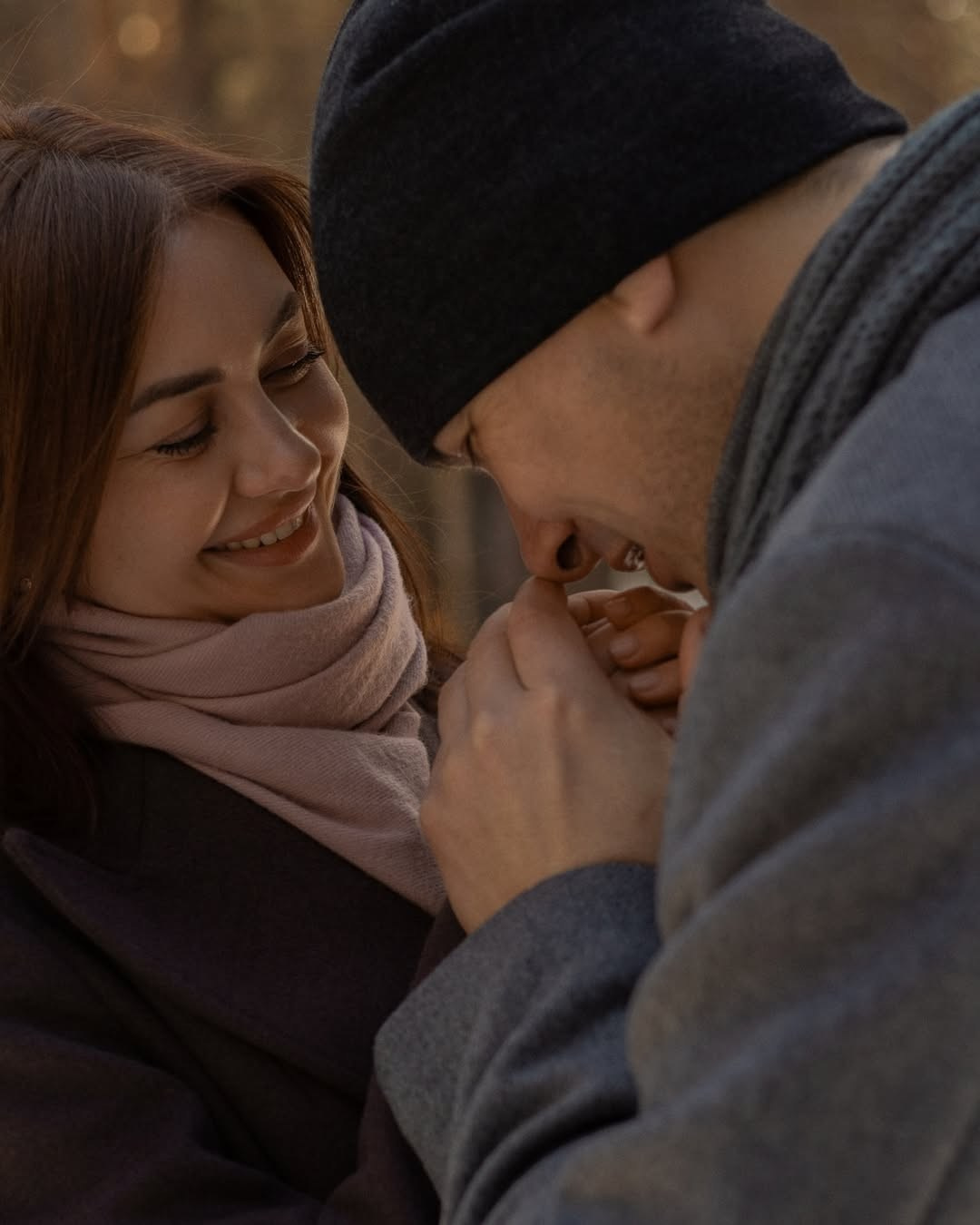 Фотосессия Love Story в Новосибирске, искренние эмоции пары