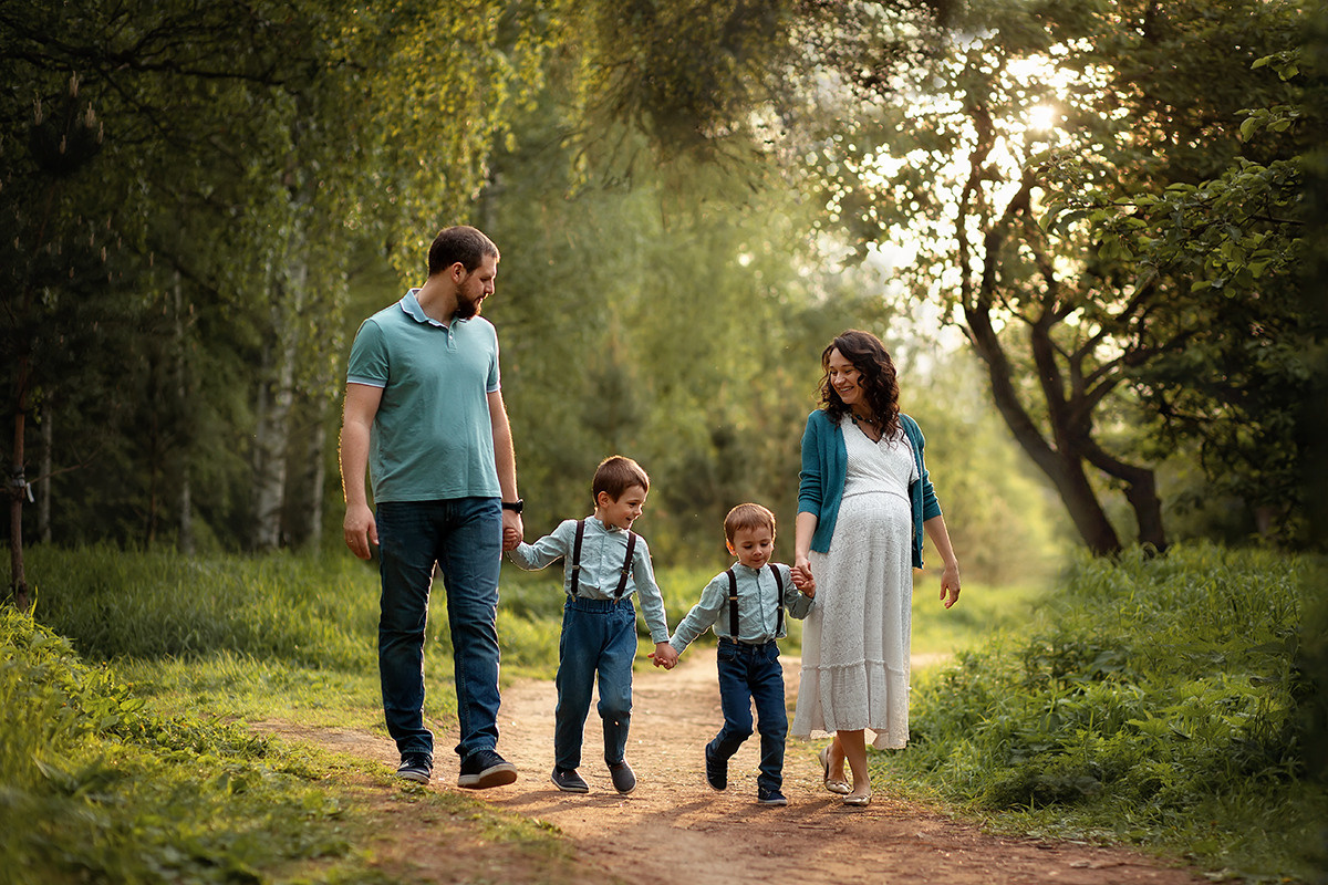 Семейная фотосессия. Семейный и детский фотограф в Москве Полина Парамонова