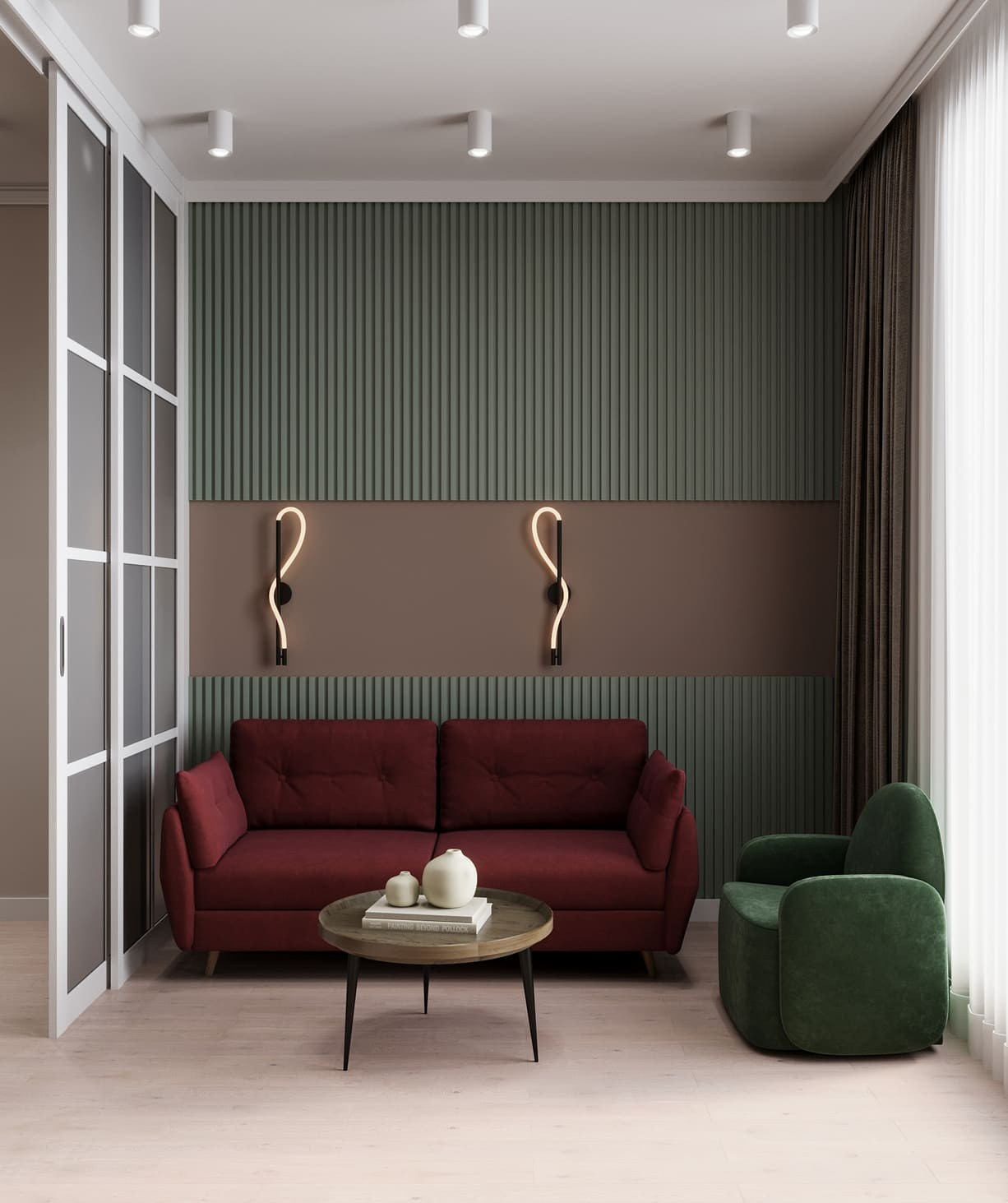 LOOK HOUSE. Modern Muf студия дизайна интерьера