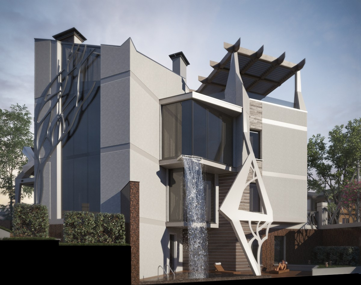 Проект частного дома в современном стиле