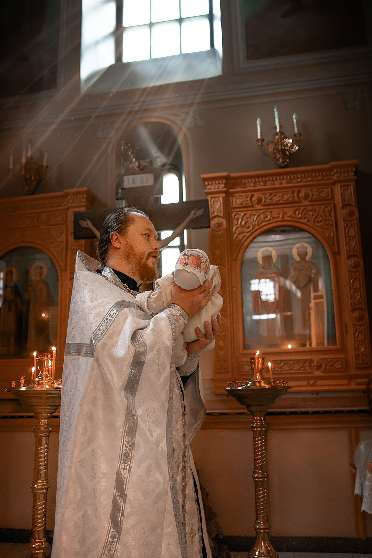 крещение сына фото