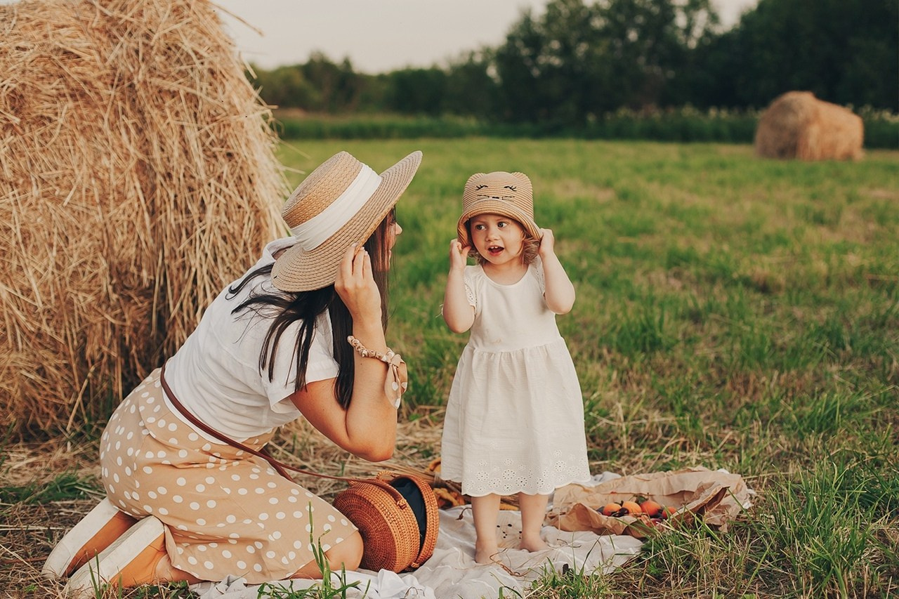 Фотосессия со стогами сена. Фотограф Евгения Мальцева, Архангельск