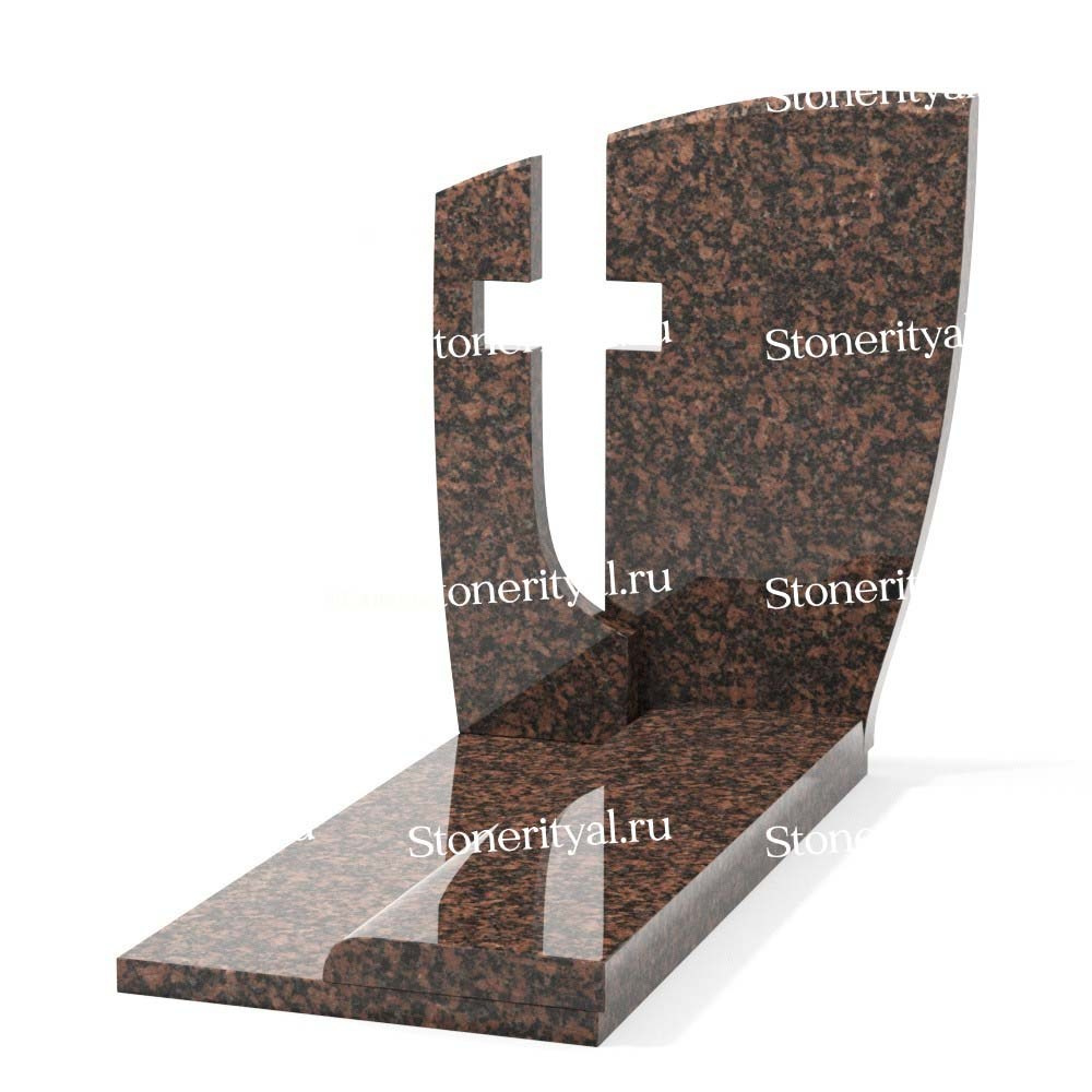 Комбинированные памятники на одного. Изготовление и установка памятников в Москве и МО