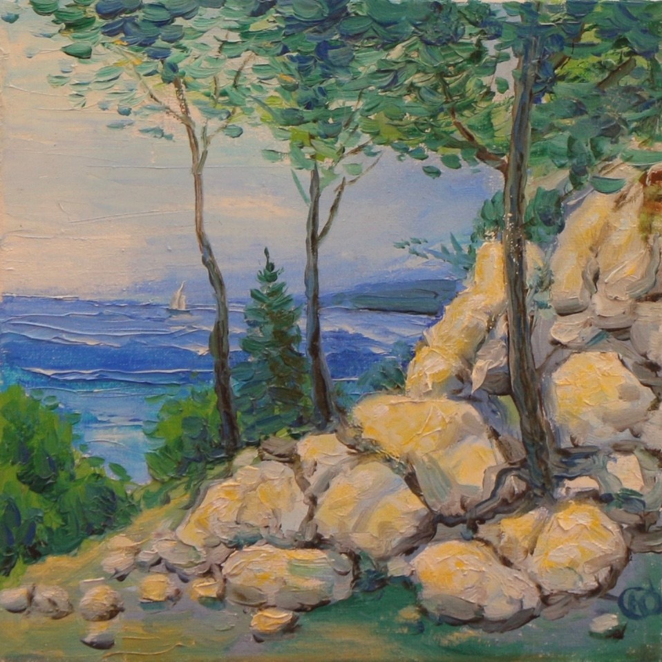 Крымский пейзаж. Продажа картин маслом на холсте в г. Ялта