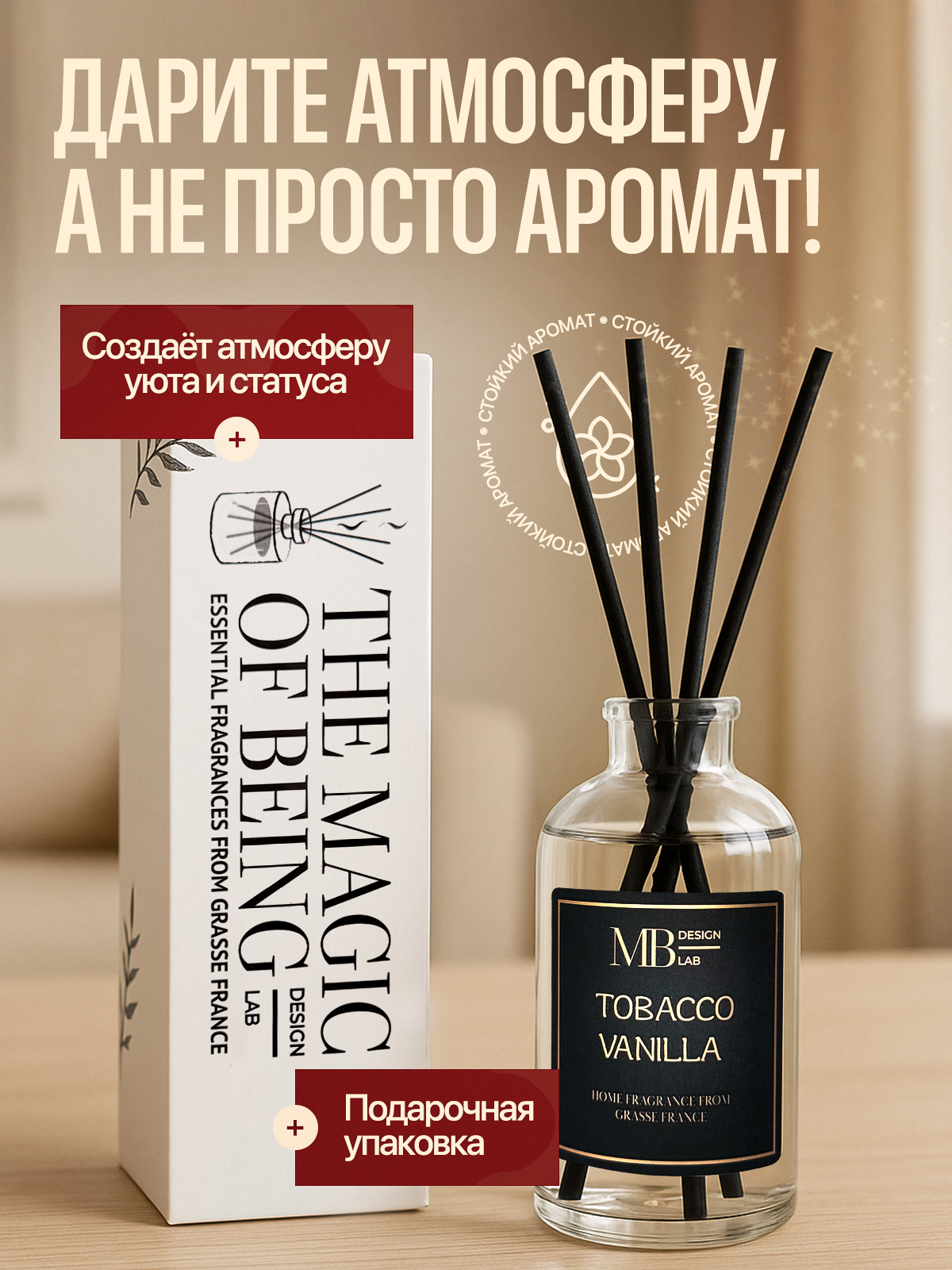 Аромадиффузоры. Виталий Боголюбов Инфографика для маркетплейсов