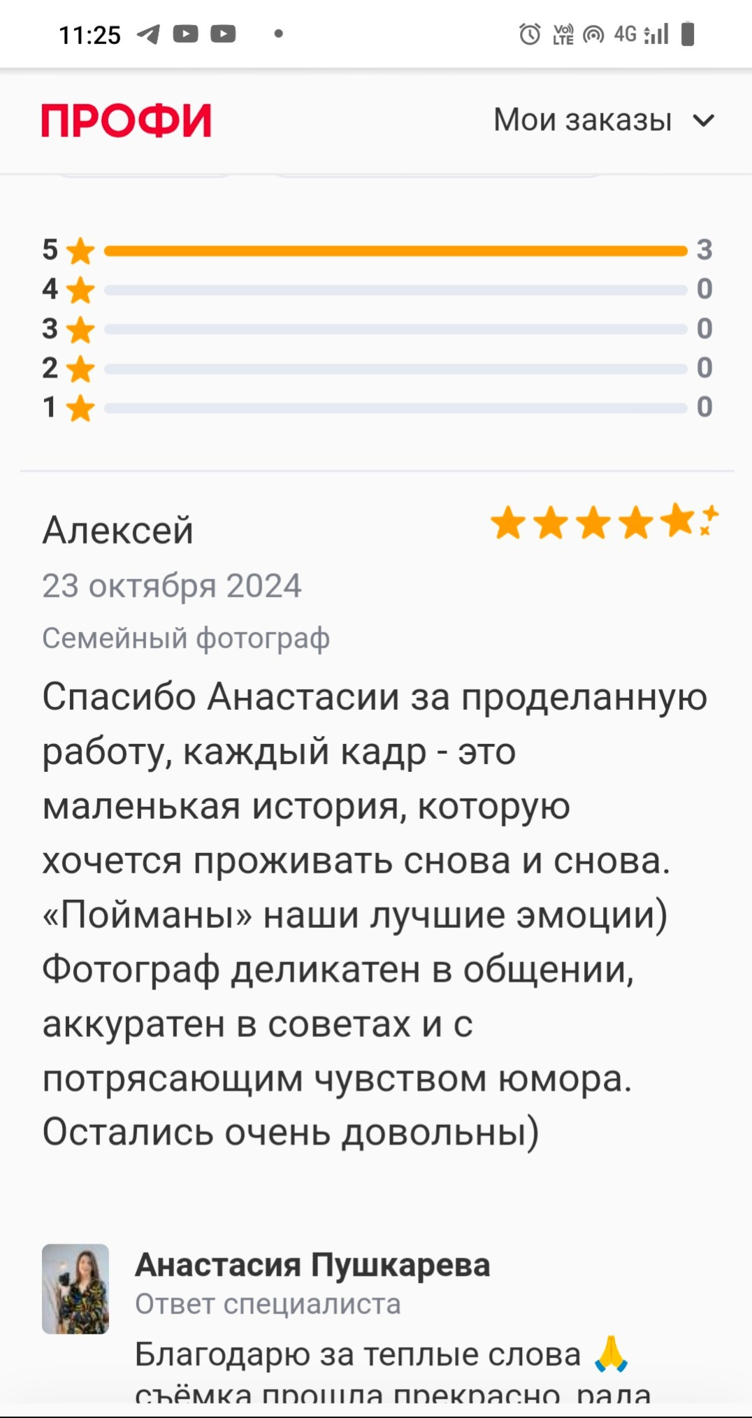 Отзывы. Настасья Шанти, Фотограф для вас и вашего Бизнеса. Калининград