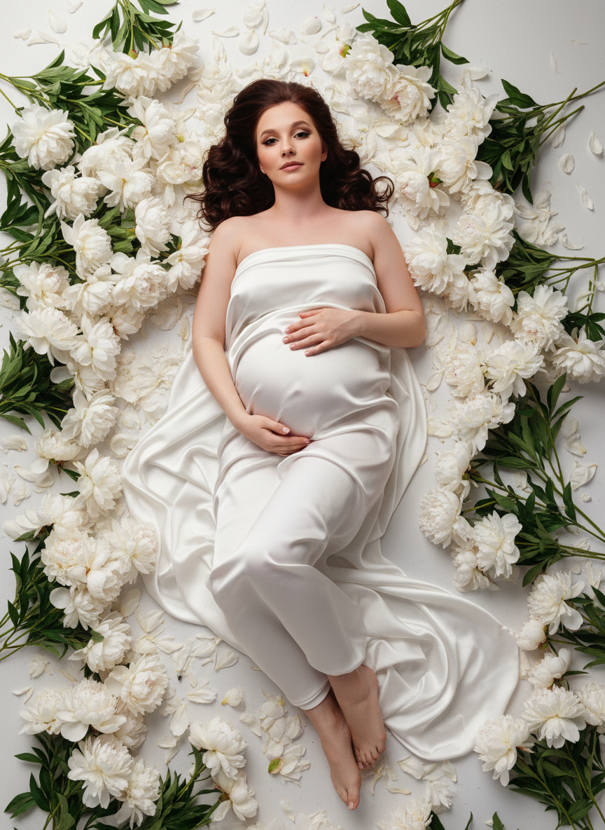 В цветах. Фотограф беременности в Екатеринбурге Илона Филатьева