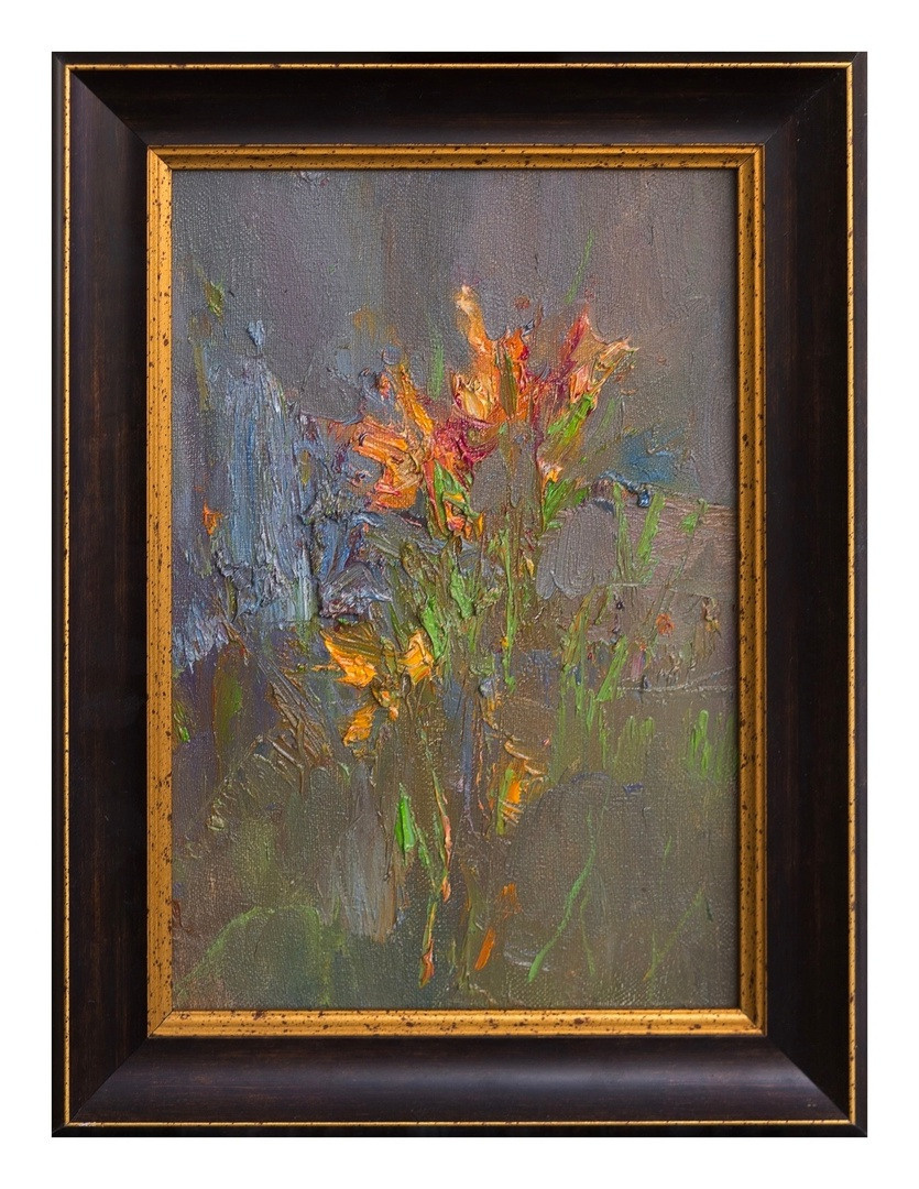 Разговор с цветами. Художник Александр Каверин