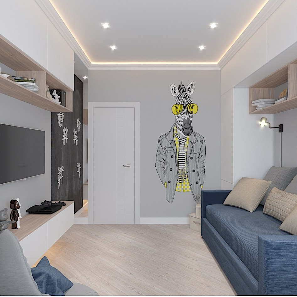 Комната мальчика. Студия дизайна FishkaRom в Краснодаре и по всей России