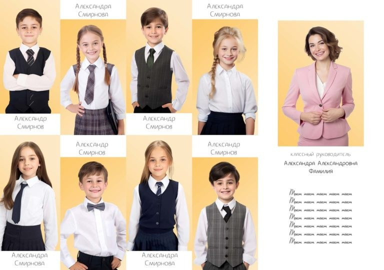 4 класс 20×30 см. Семейный и детский фотограф Абрамова Татьяна