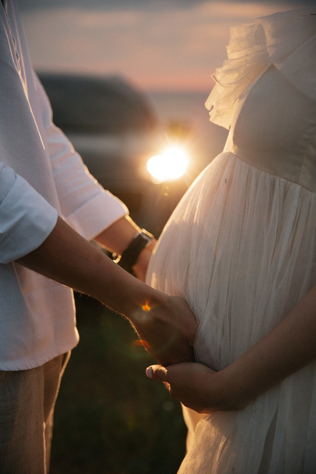Съемка в ожидании с мужем на закате. Свадебный фотограф и видеограф Краснодар, Ростов, Сочи, Новороссийск