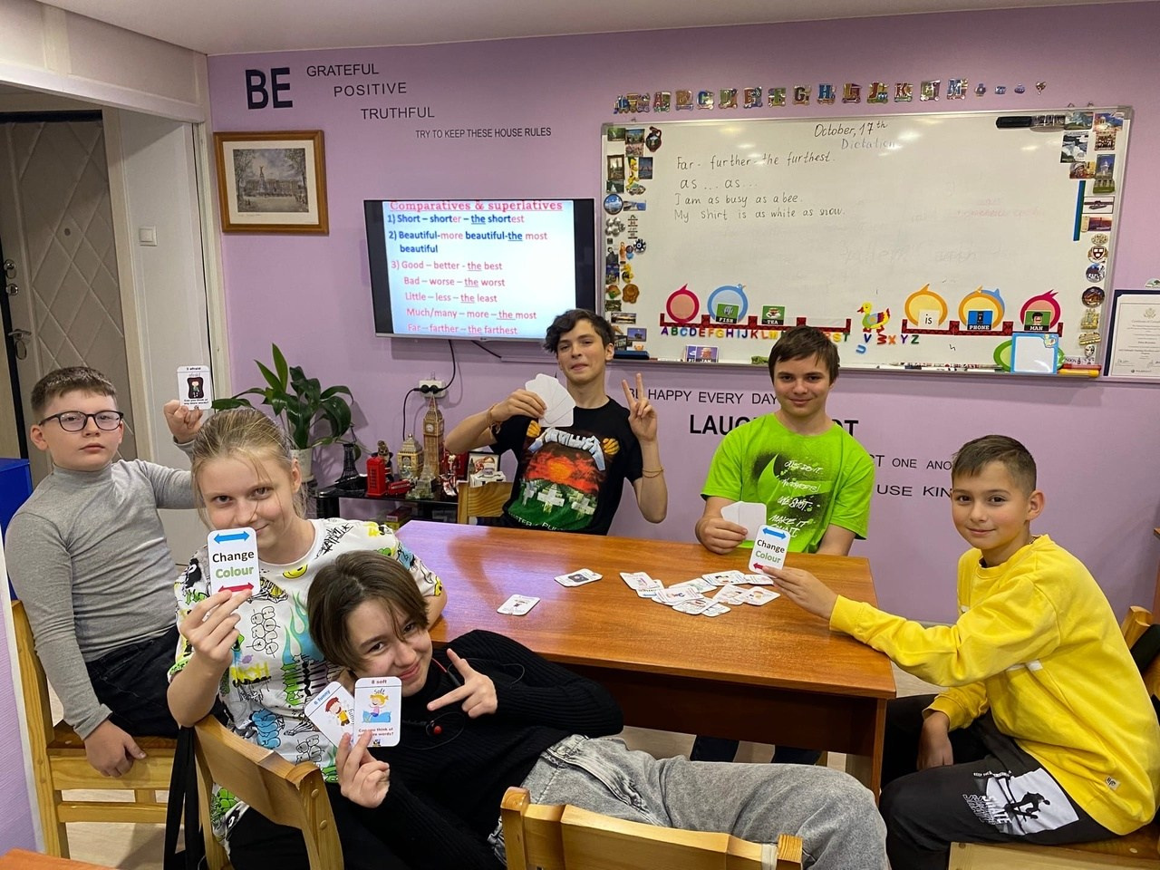 Изучение степеней прилагательных. LinguaCentrePro