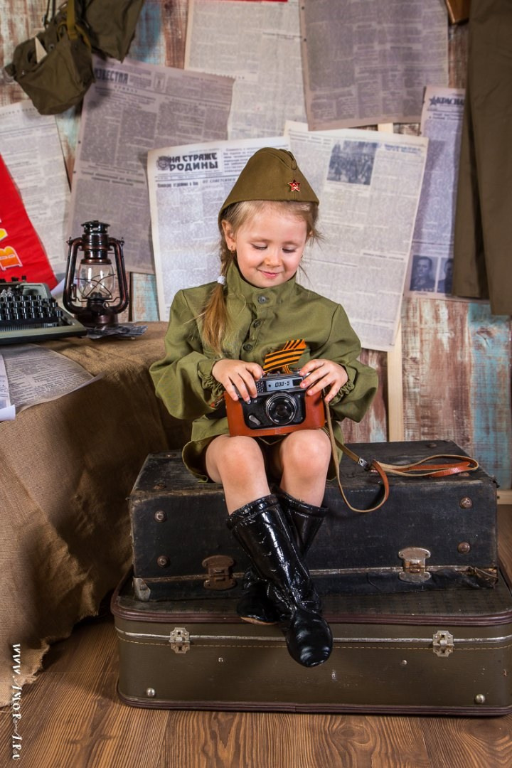 Фотопроект 1945 ко Дню Победы!. Семейный фотограф в Железнодорожном и в Москве! Ксения