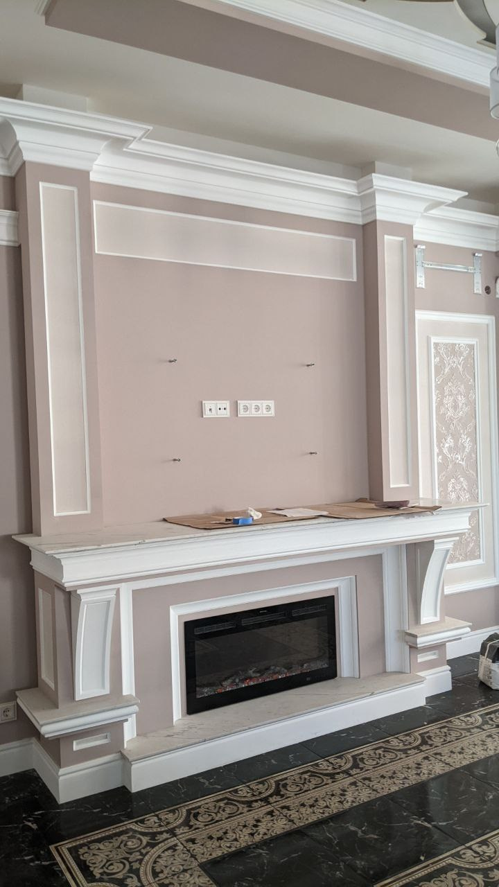 Дизайн интерьера кухни-гостиной в частном жилом доме, пер. Местный