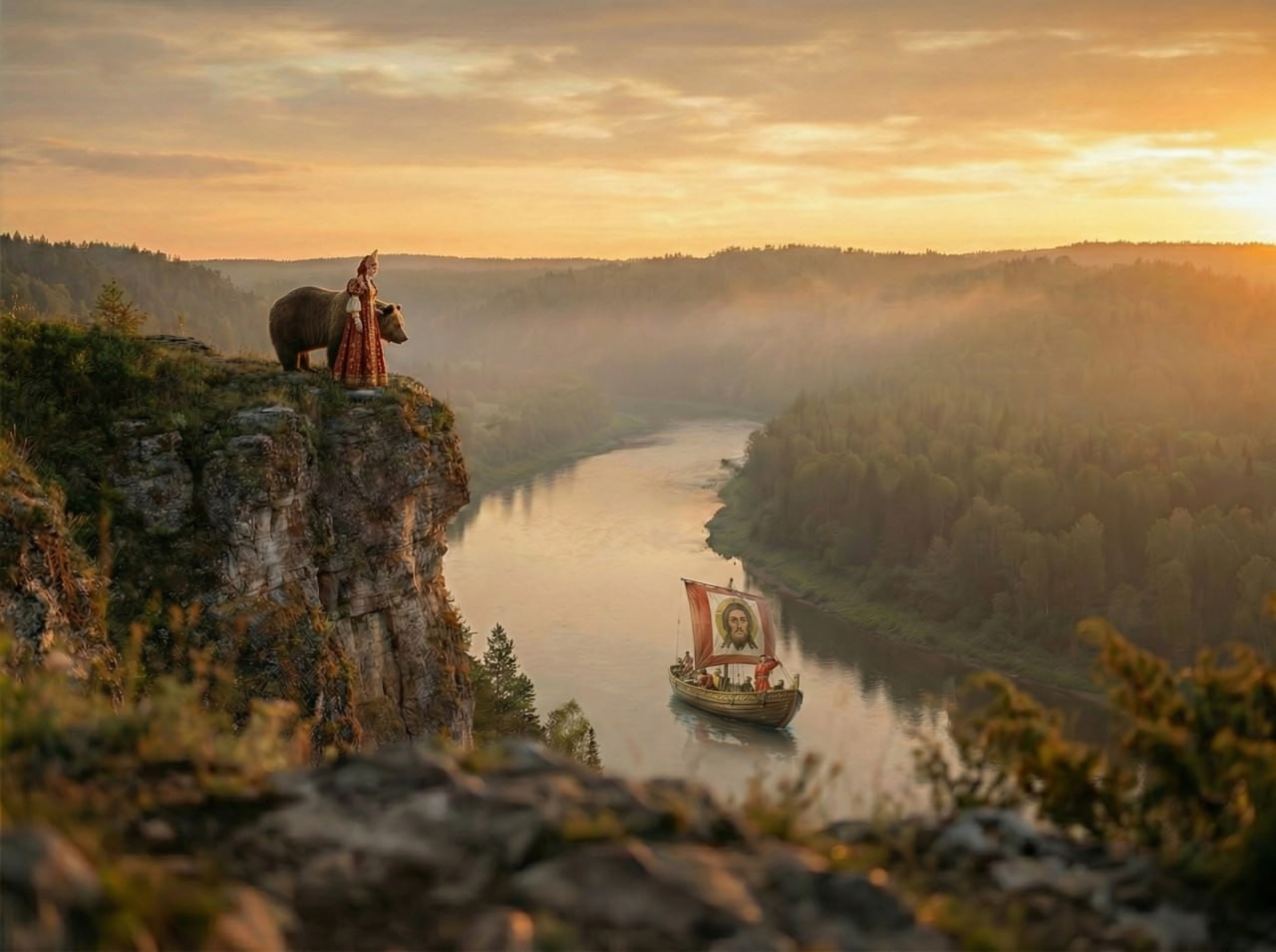 Варюша и медведь. Шаблоны и дизайны выпускных альбомов и фотокниг