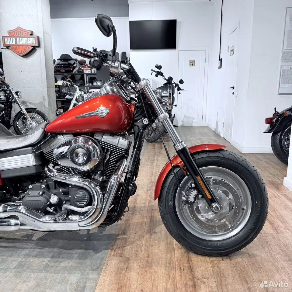 2010 Fat Bob Orаngе Lаva. Hello Davidson, Москва. Только хорошие мотоциклы…