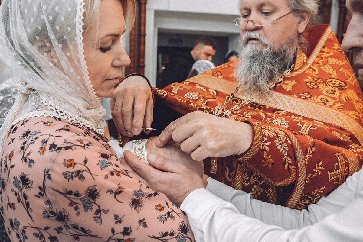 Крещение в храме святых апостолов Петра и Петра, Лужки, Истринский район