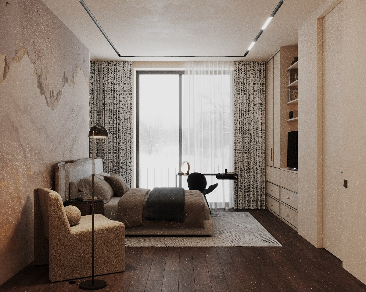 Спальня Жуковка правки. Визуализатор Векшина Елена