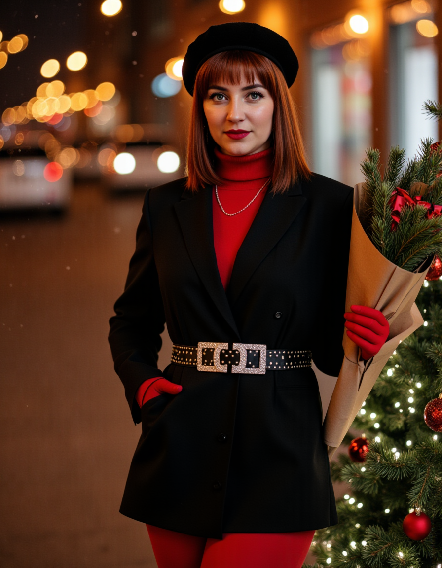 Зимняя фотосессия. AI-фотограф — Ольга Герман. Нейрофотосессии, уникальные цифровые портреты и образы будущего