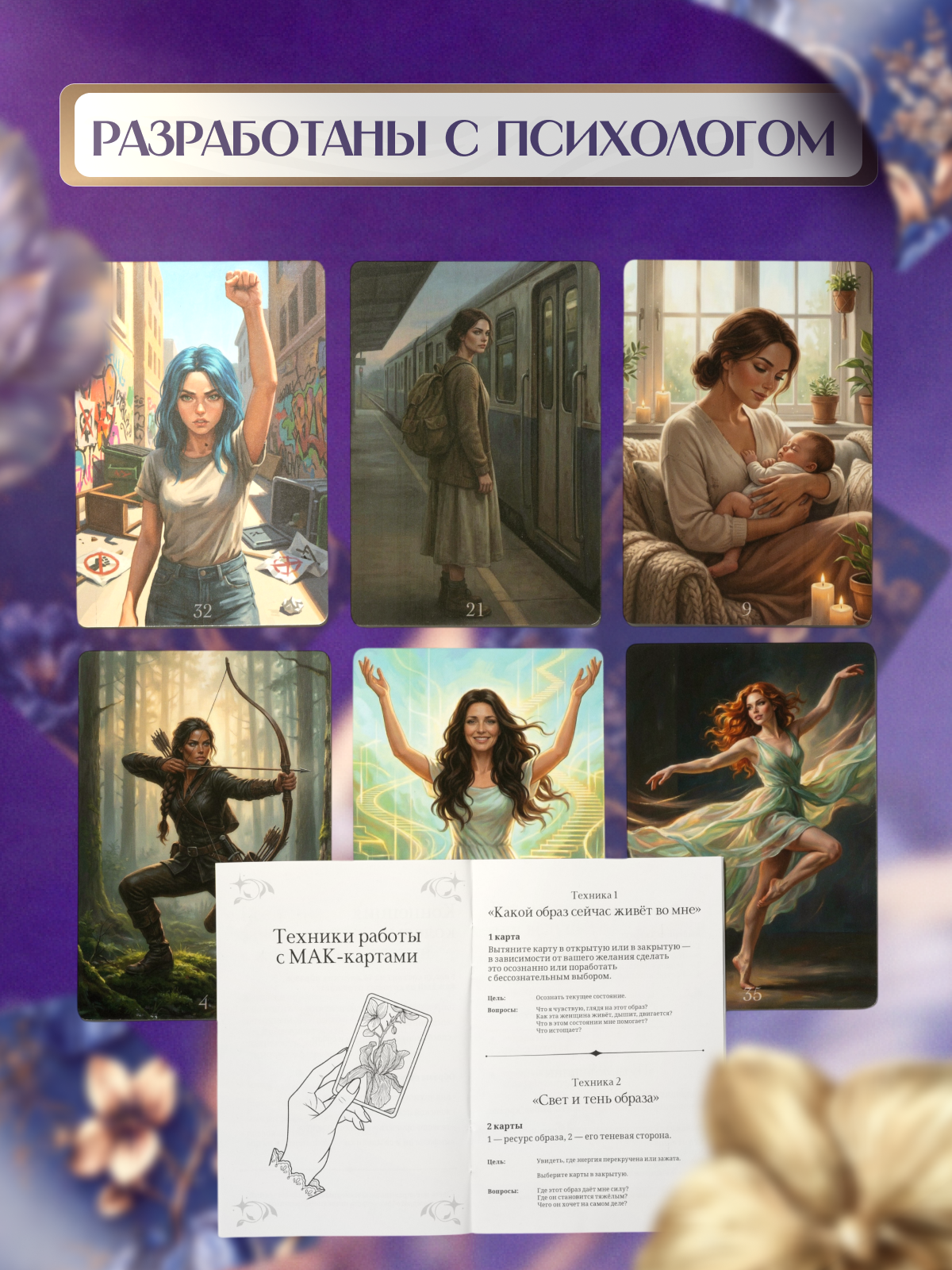 Инфографика| Карточка товара | Метафорические карты. Графический дизайнер AI в Москве Валерия Кос