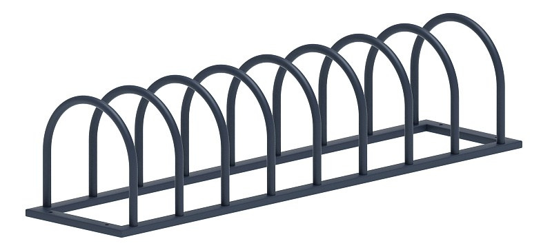 Велопарковка на 8 мест - МФ 64.01.04 (под анкера) Габариты (ШхДхВ): 2170х530х500 