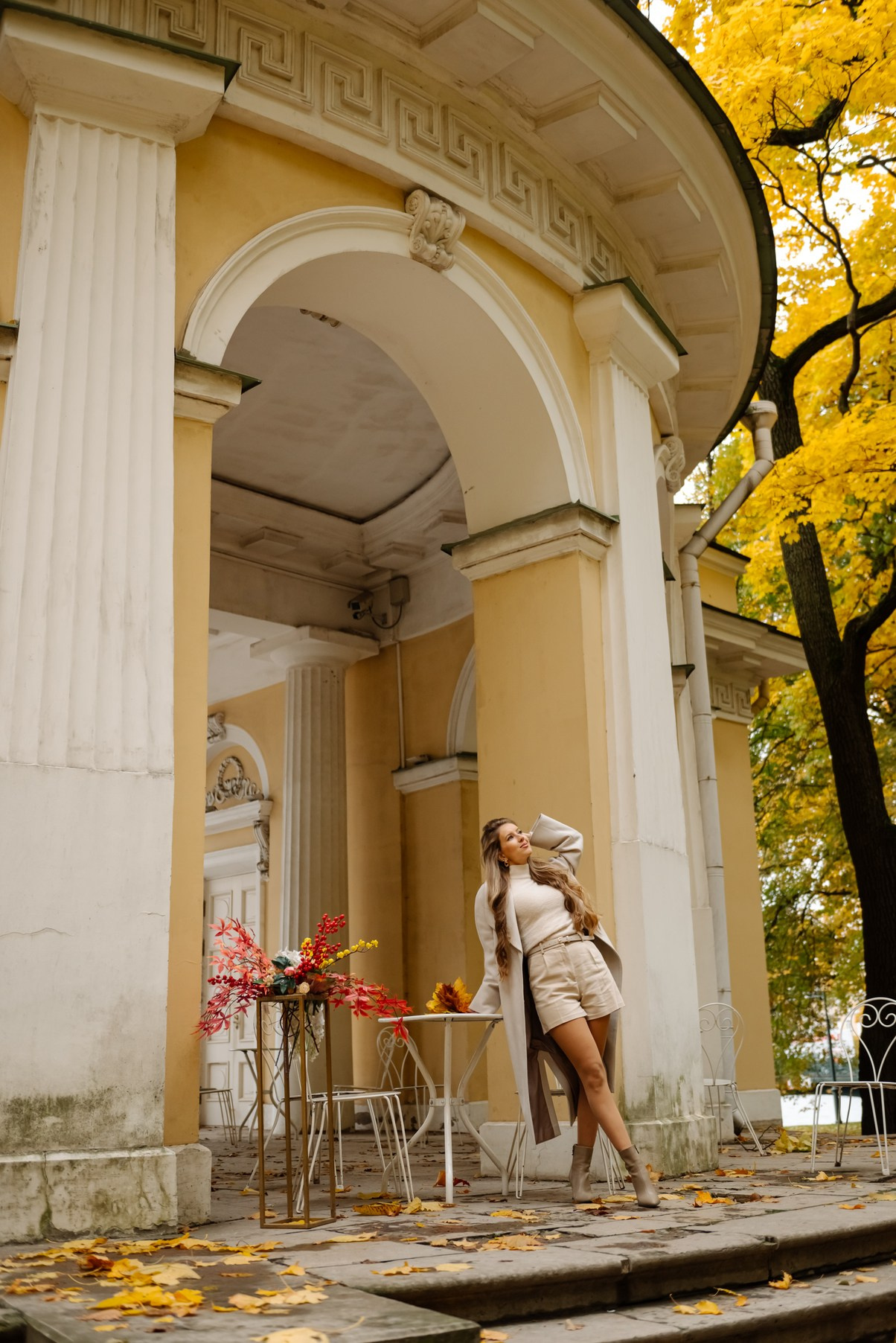 Осенняя фотосессия в Питере в Михайловском саду. Свадебный и сеейный фотограф в Санкт-Петербурге Елена Худякова