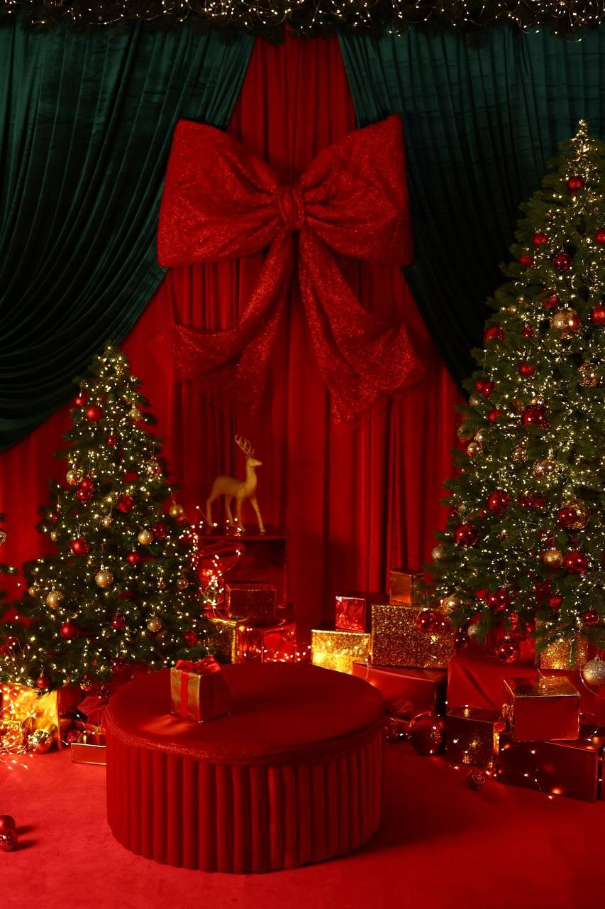 Интерьер фотостудии «Антураж» на Ковалёва, 5. Новый год 2025–2026 гг. Семейный и детский фотограф в Краснодаре Анна Трашкова