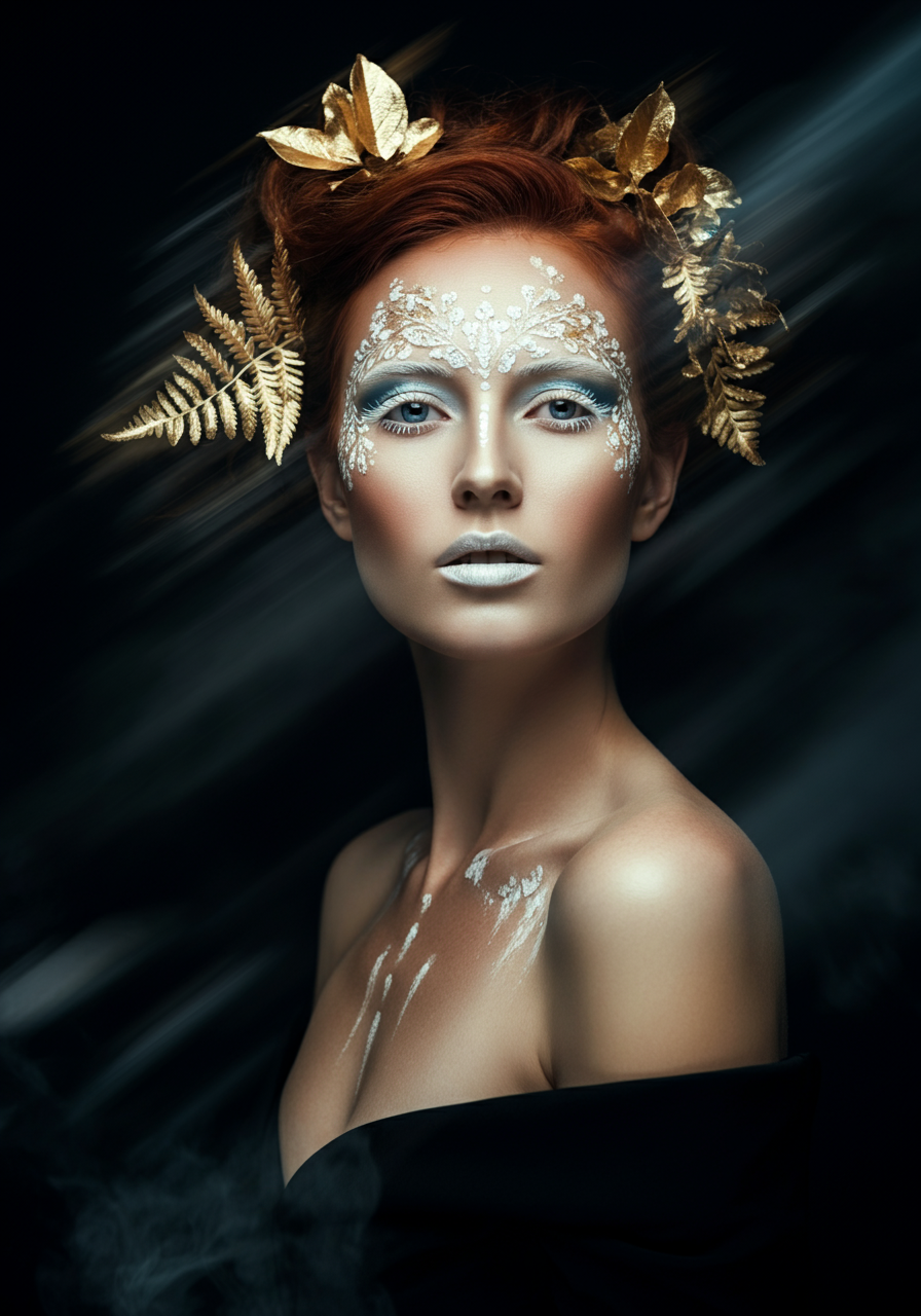 Модный образ для фотосессии - пример студийной съёмки в стиле фэшн с имитацией движения