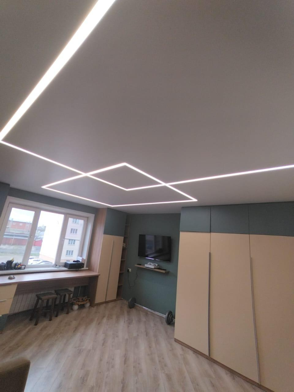 Наши работы. IK-Comfort — Натяжные потолки, двери и окна в Анжеро-Судженске