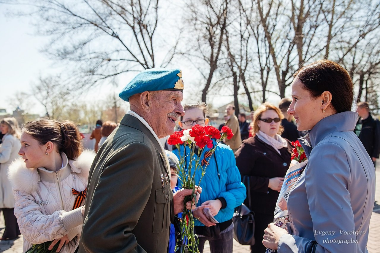 Празднование Дня победы 9 мая в Красноярске