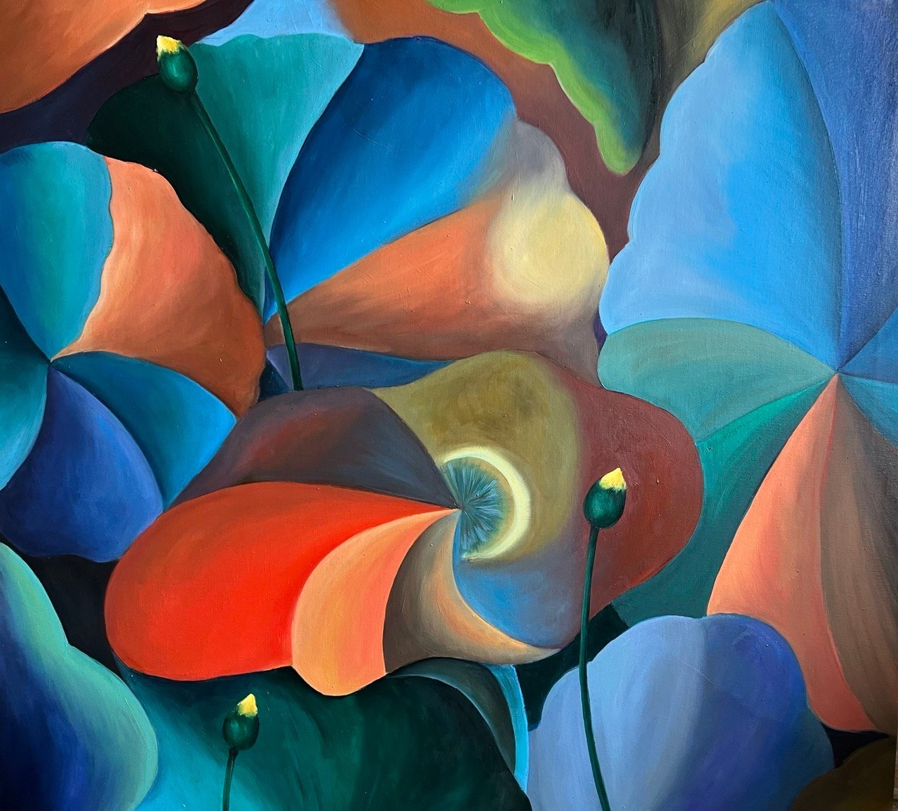 Water Lillies 8. Oil on linen.