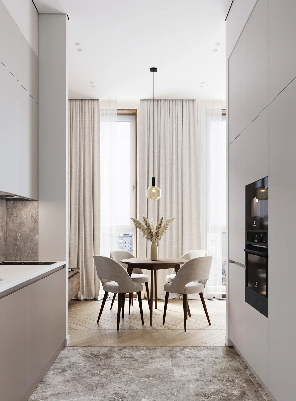 Визуализация квартиры-студии ЖК Невский 28.8 m². Заказать 3d визуализацию интерьеров — Дарья Веденёва