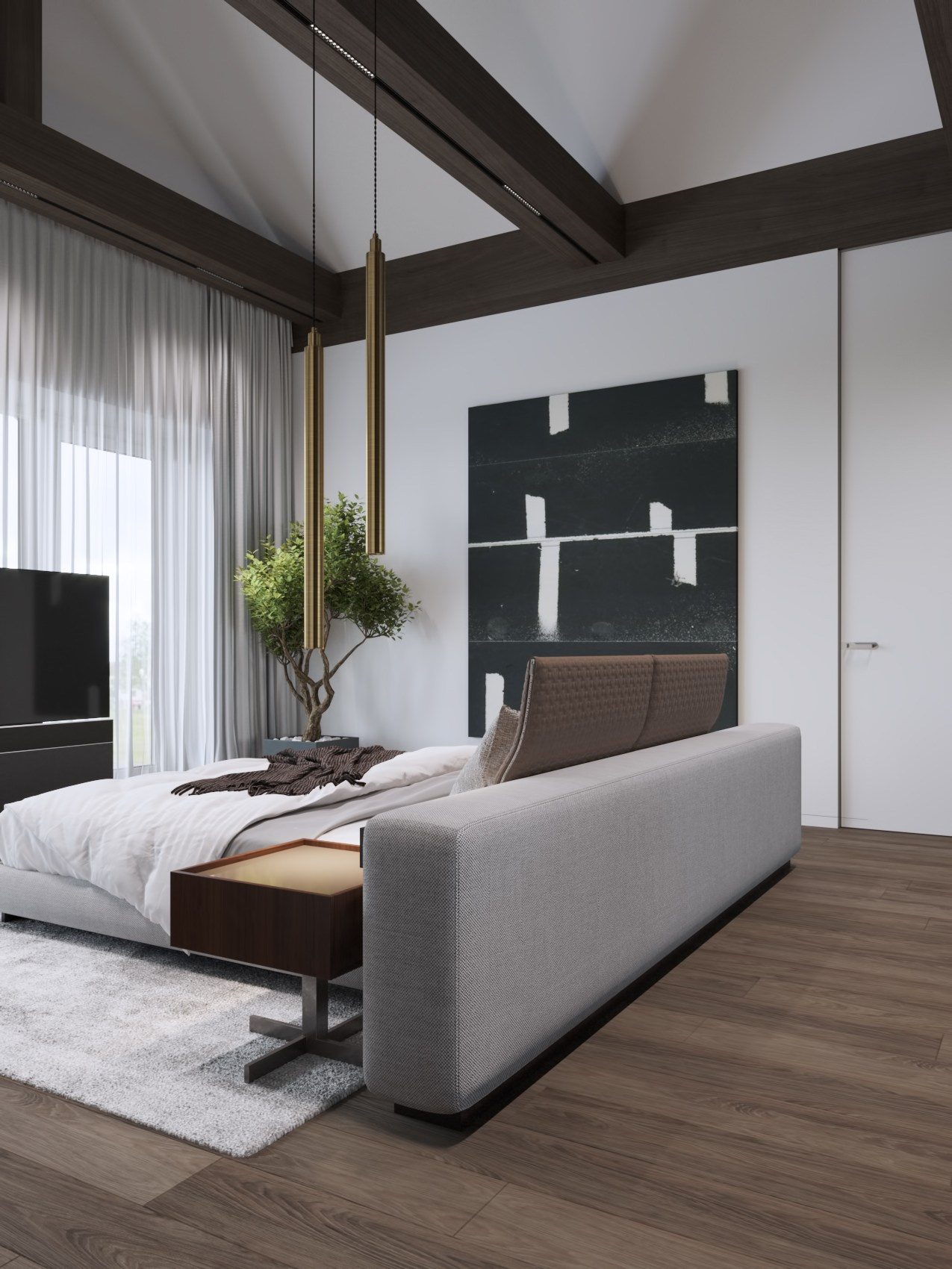 ЗАГОРОДНЫЙ ДОМ RUS / коттедж, 433 м². Rezells Architects — студия дизайна жилых и коммерческих интерьеров