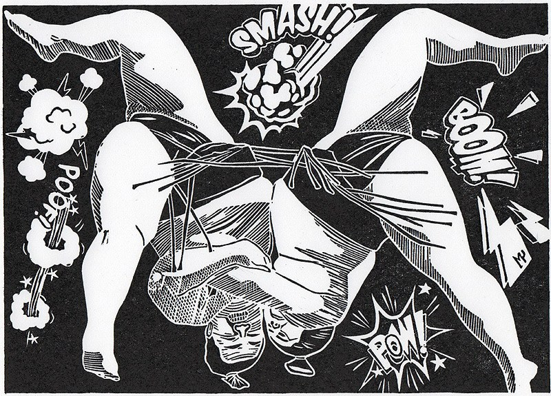 Серия линогравюр Grand Sumo Highlights  по мотивам турниров сумо. Авторская линогравюра, ручная печать на бумаге Ватман Гознак. 大相撲