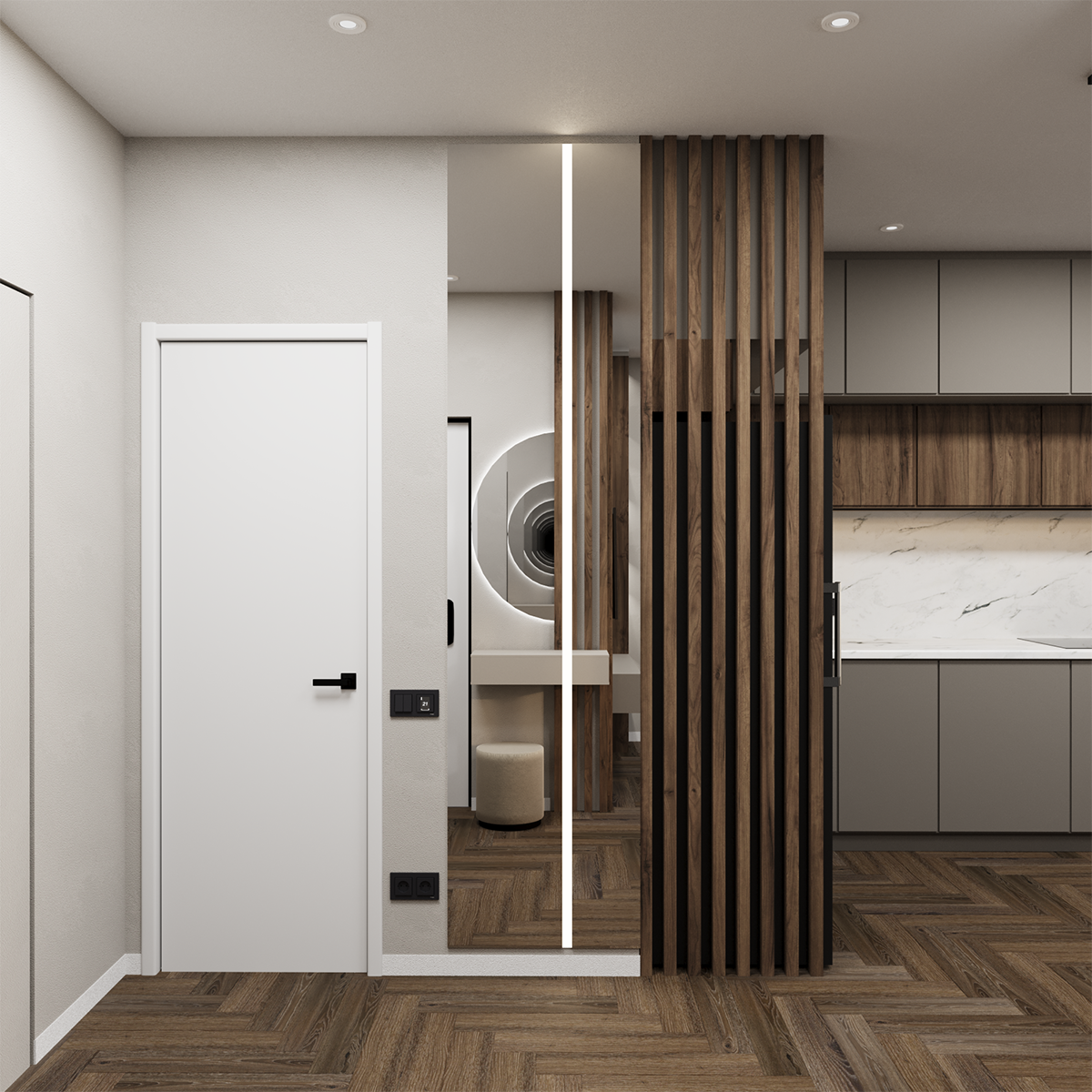 Интерьер для сдачи в аренду: прочные материалы, нейтральная палитра и продуманная функциональность. Мастерская Добрых Интерьеров Александра и Аллы Добряк