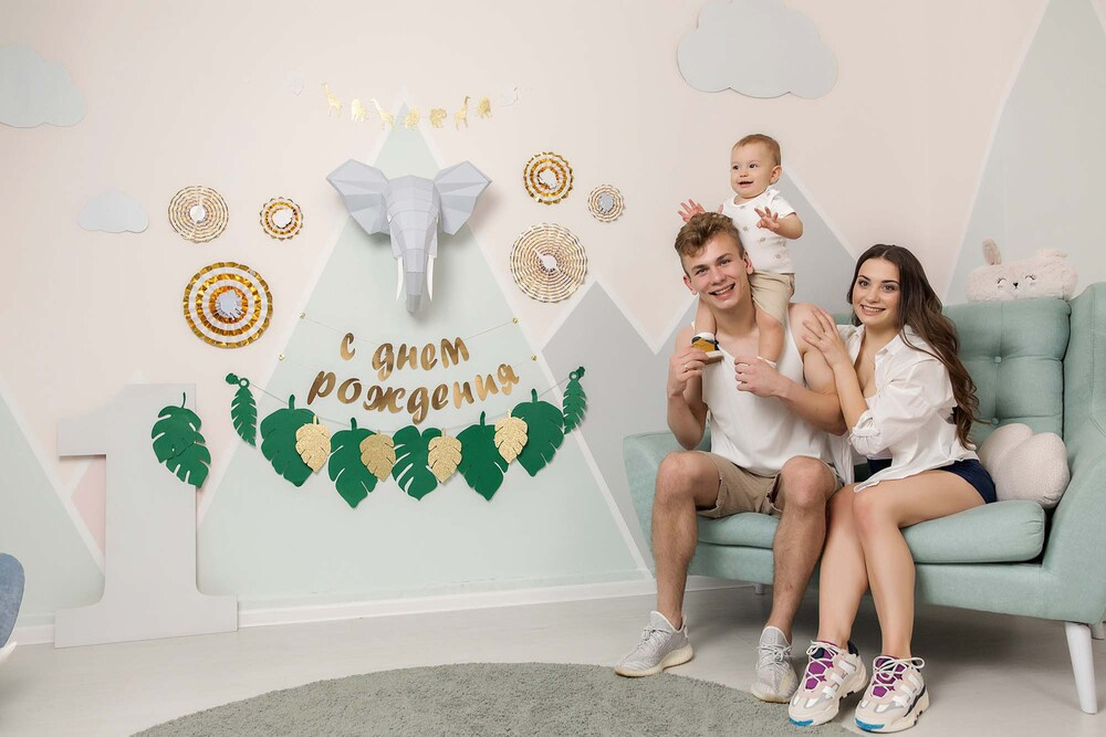 День рождения в студии. Репортажный фотограф Ольга Кочетова в Москве