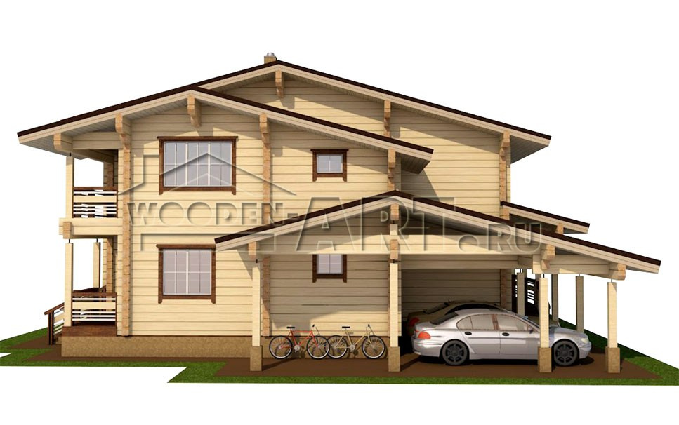 «Байкал» 450 кв. м. Проекты деревянных домов