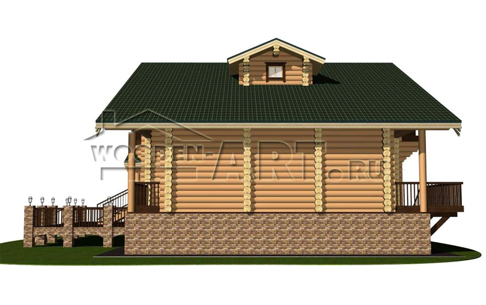 «Иваново» 369 кв. м. Проекты деревянных домов