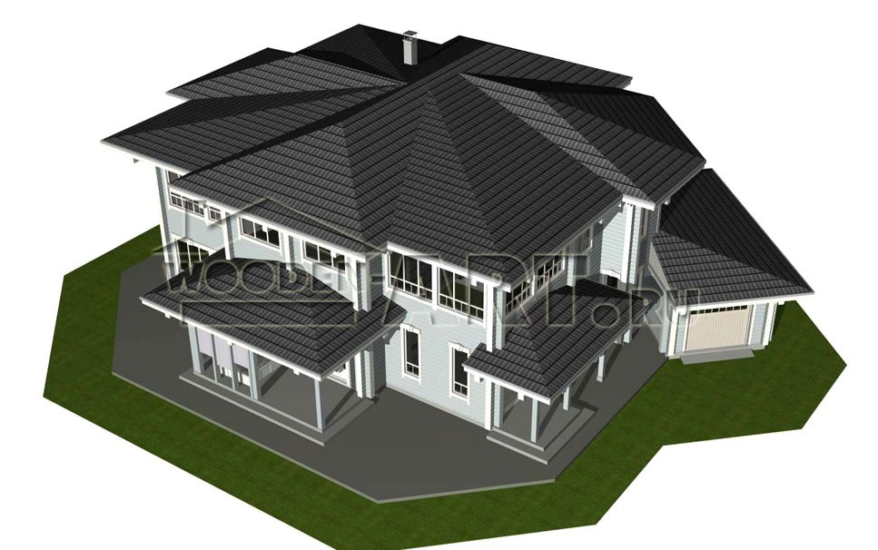 «Жуковка» 546 кв. м. Проекты деревянных домов