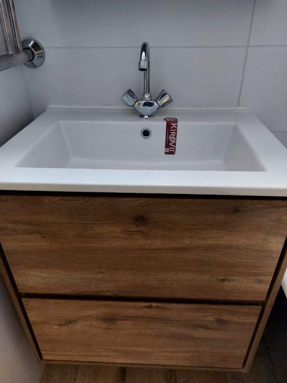 Ванная комната с раздельным санузлом (ул. Ф. Амирхана д. 79). Ремонт санузла, туалета, ванной под ключ в Казани. Укладка плитки