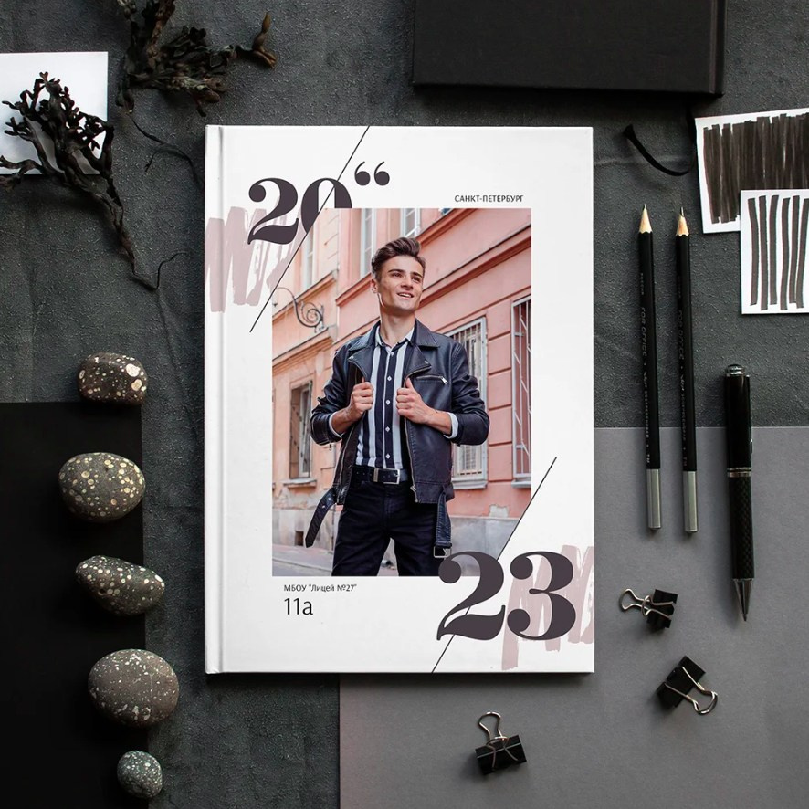 Дизайн выпускного альбома для 4 класса «Стиль». Первенцева Елена. Школьный фотограф в Москве и МО