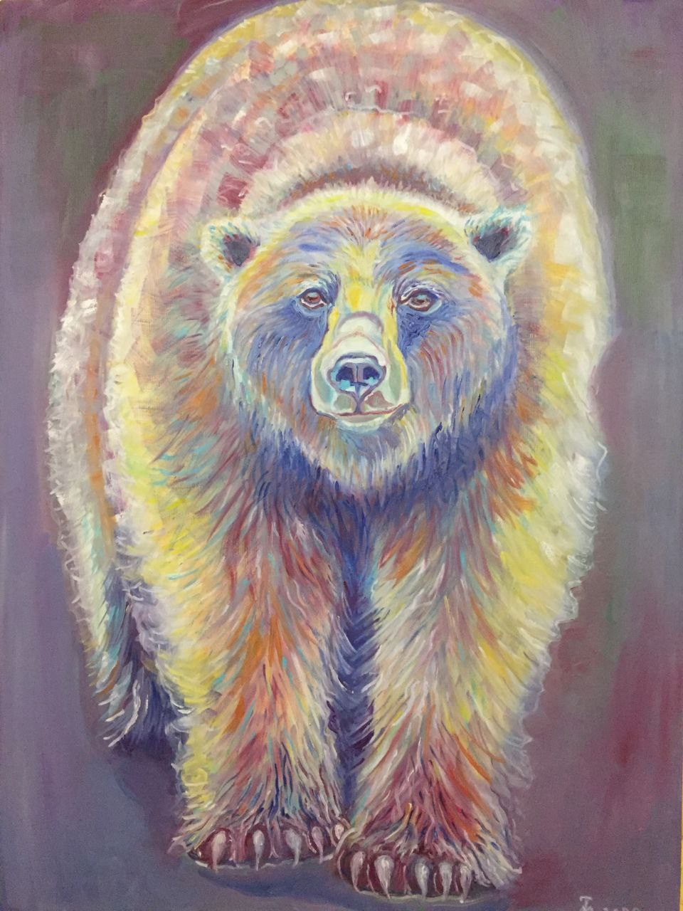 The bear 80/90 Oil on canvas 2022