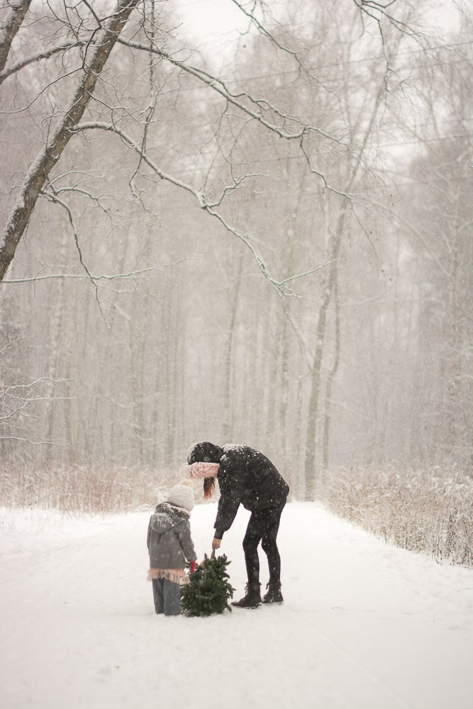 Зима в лесу. Фотосессия беременности — Крылова Натали — Москва