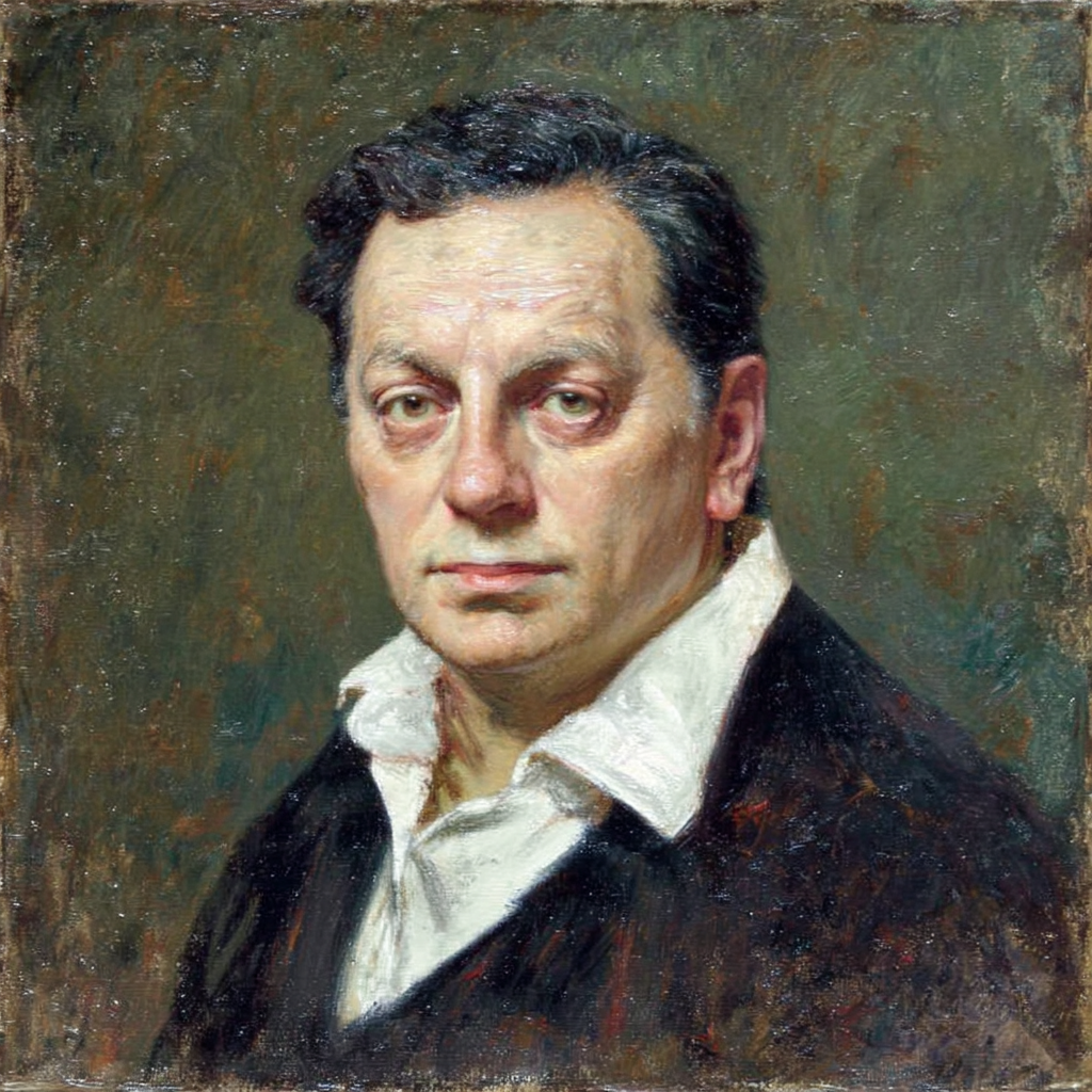 "Николай"  Холст, масло. 50 х 50 см. 