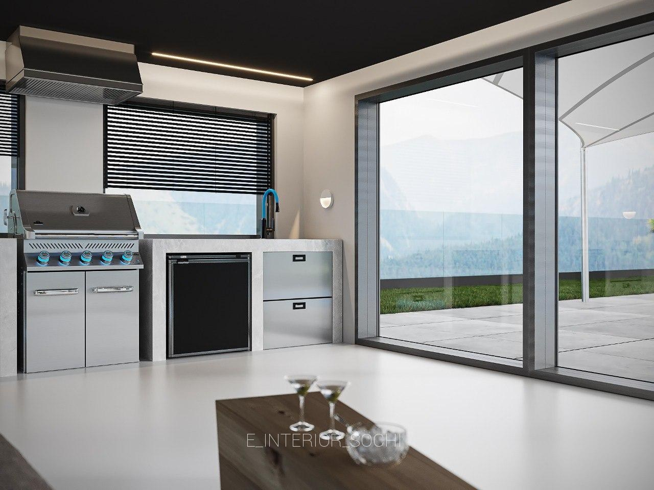 BBQ ZONE. Дизайн интерьера Евгения Тисленко