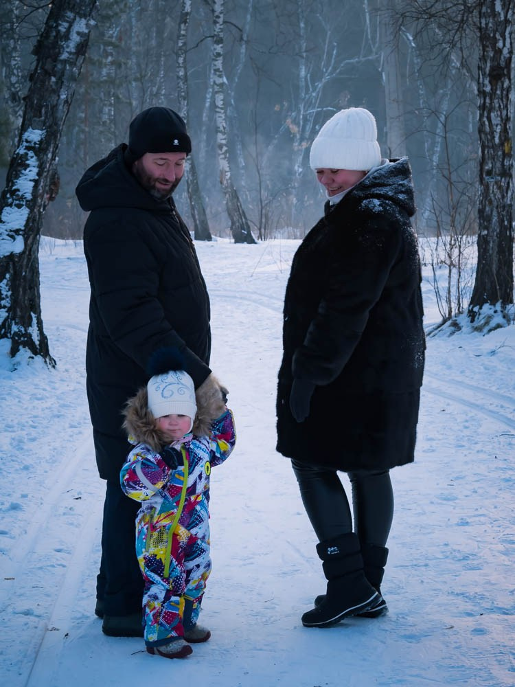 Зима в Студгородке. Семейный детский фотограф в Красноярске Скачкова Юлия