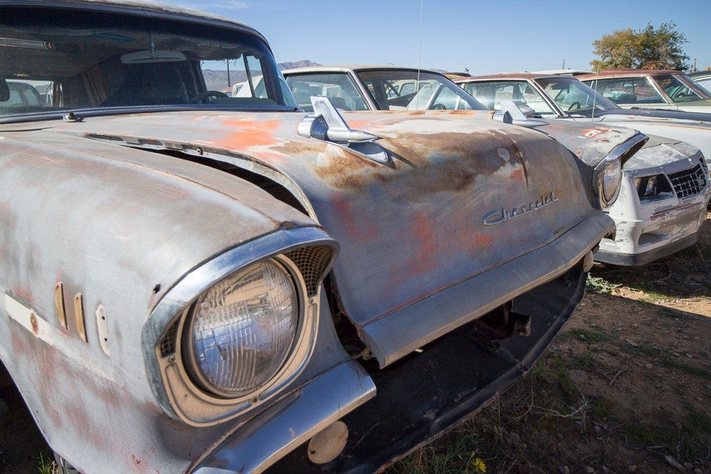 Ретро- авторазборка, США, 2013. Фотограф Василий Буланов