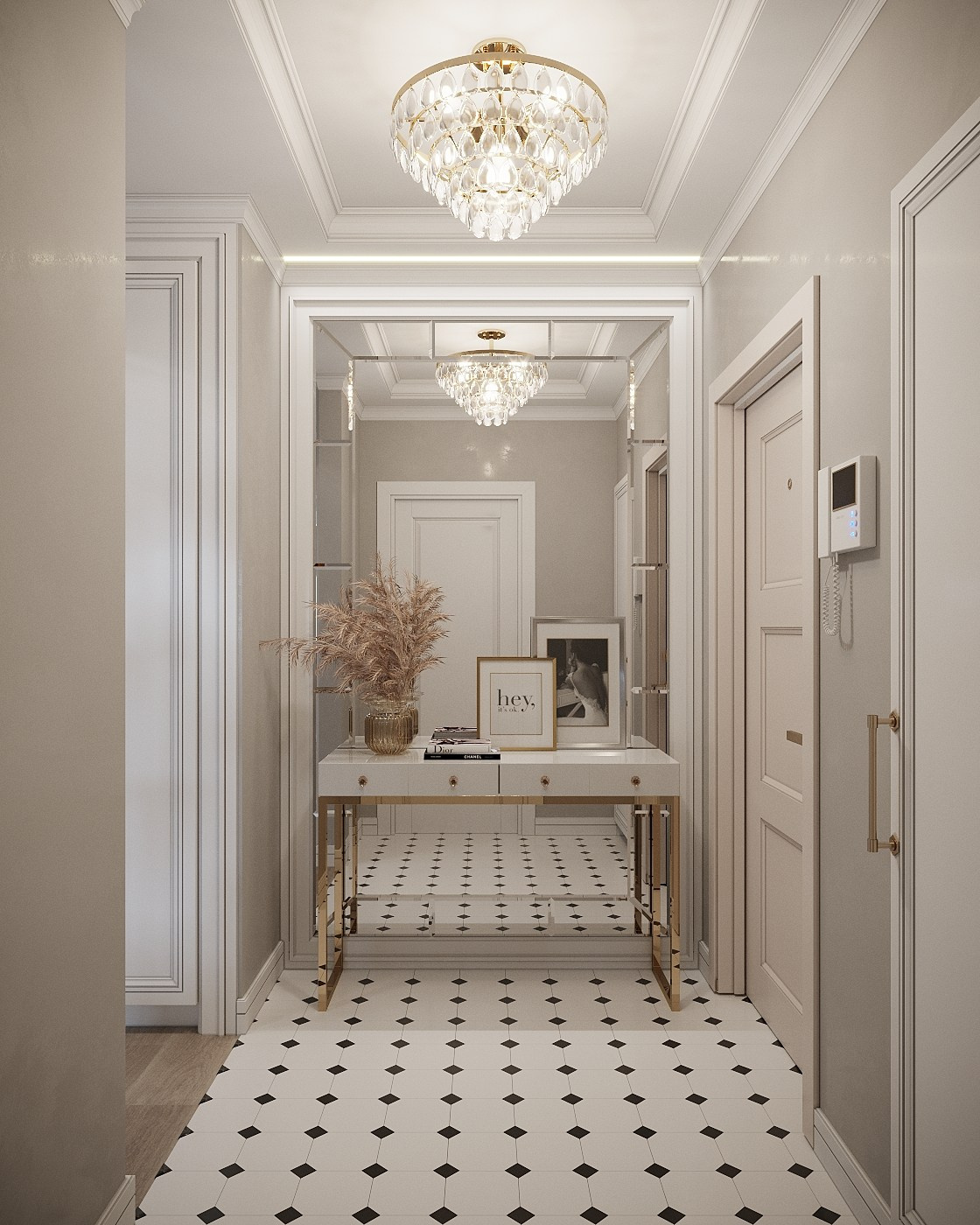 Квартира 74 м², в неоклассике, г. Москва. Студия дизайна