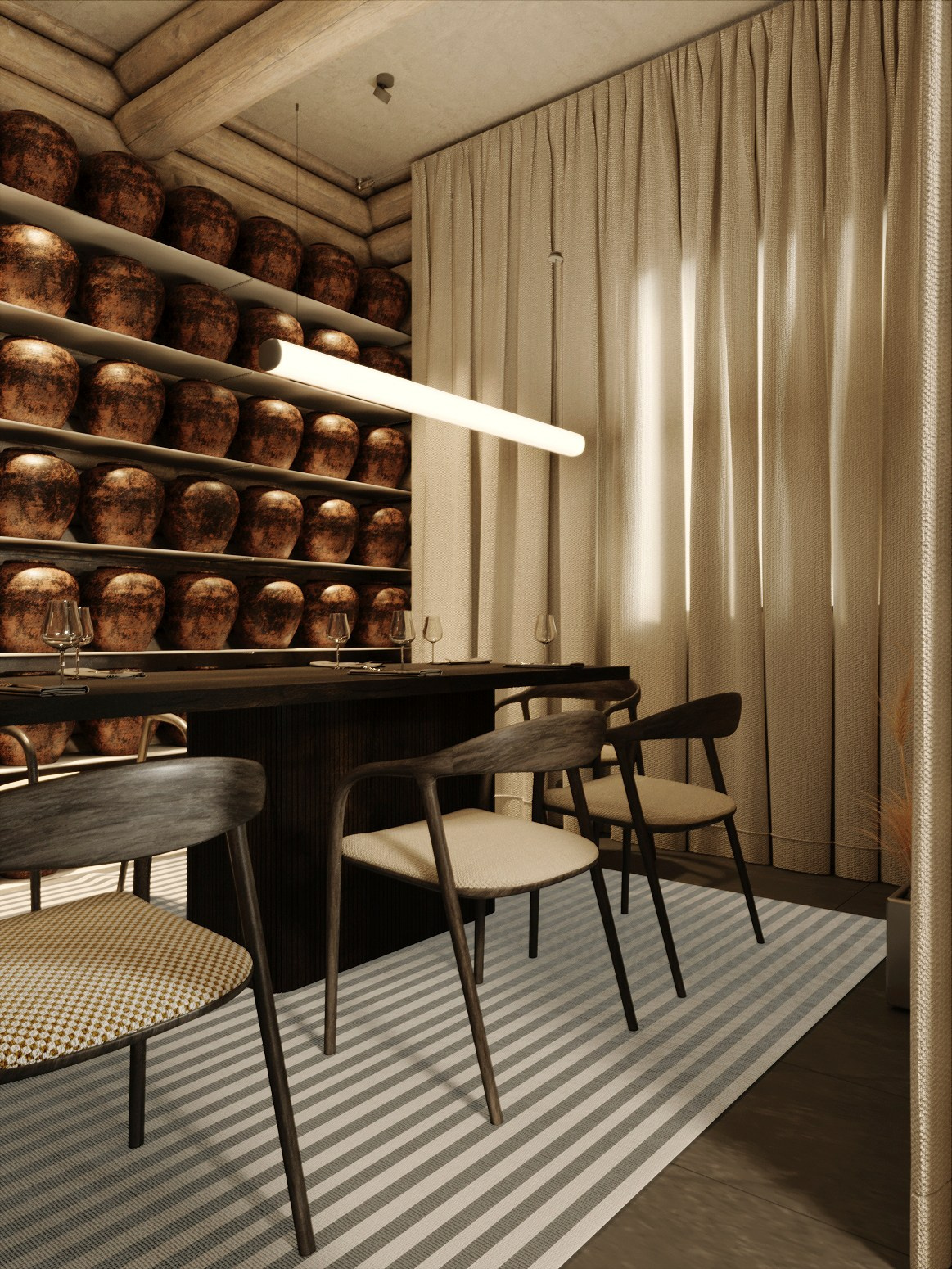 Ресторан, база отдыха «ОГУР». Дизайн интерьера от Дмитрия Баландина