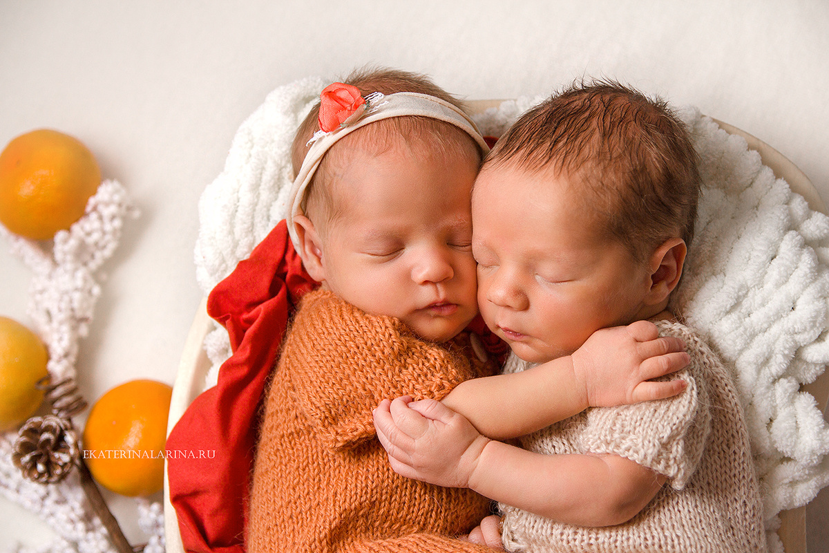 Многоняшки. Фотограф новорождённых в Самаре